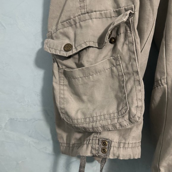 Denim Culture‎ Grey Cargo Shorts Sz 34 - Picture 5 of 11